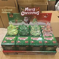 Nouveauté transfrontalière : Jouets de décompression TPR série sapin de Noël, anti-stress, à rebond lent, vente en gros