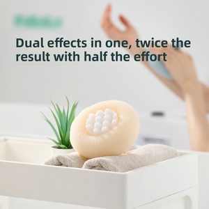 Bola de Baño Estilo Japonés, Redonda y Súper Suave, con Red de Espuma para Masaje de Espalda, No se Desprende, para Hombres y Mujeres, Flor de Ducha - Product Image 6