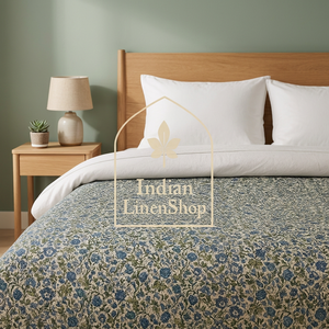 Wholesale Vintage Printed <b>Quilt</b> Old Sari Bedding <b>Handmade</b> Embroidered Cotton Filled Washable Cooling Bedspread for Home - Product Image 2