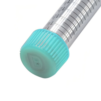 Tube de centrifugation 12500xg 15mL avec trou de ponction et joint en caoutchouc butyle, embout pour aiguille, sans DNase/RNase, non pyrogène
