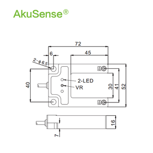 Akusense KIM07-0204NP Screw Mounting Double Sheet Label <b>Sensor</b> With UV Printing Detection 3mm Transparent Measuring NPN Output K - Product Image 3