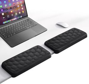 Ensemble de 2 repose-poignets ergonomiques en mousse à mémoire de forme pour clavier, coussin antidérapant en nid d'abeille, support de poignet confortable pour le bureau - Product Image 5