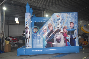 Juguetes Inflables de <span class=keywords><strong>Frozen</strong></span> para Niños, <span class=keywords><strong>Castillo</strong></span> Inflable Comercial con Tobogán, Zona de Juegos Inflable - Product Image 3
