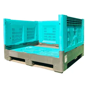 Mesh Plastic Container Oranje Appel Transport En Opslag Grote Doos Palletdoos Fabrikant 1200X1000X760