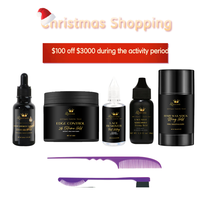 Kit d'outils d'extension de cheveux professionnel 7 articles Dieu estampage boîtes perruque installer pour perruque dentelle produits d'extension de cheveux de haute qualité