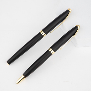 Stylo à bille noir mat de luxe 0.7mm largeur d'écriture Logo personnalisé publicité Promotion stylos <span class=keywords><strong>nouvelle</strong></span> <span class=keywords><strong>Collection</strong></span> de luxe - Product Image 4
