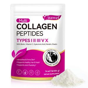 Polvere di Peptidi di <span class=keywords><strong>Collagene</strong></span> a Marchio Privato OEM Integratore Sanitario Complesso di <span class=keywords><strong>Collagene</strong></span> con Biotina <span class=keywords><strong>Acido</strong></span> <span class=keywords><strong>Ialuronico</strong></span> <span class=keywords><strong>e</strong></span> Vitamina C - Product Image 1