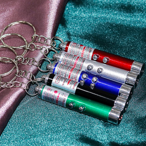 Lápiz Láser para Gatos con Luz LED Roja, Verde, Azul, Morada y Negra, Juguete Interactivo para Mascotas con Llavero y Batería - Product Image 2