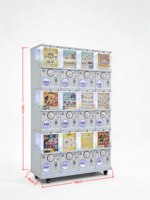 Distributeur automatique de capsules mini commercial le plus vendu - Construction en métal et plastique, paiement par pièces et code QR, espagnol, japonais (Europe, États-Unis)