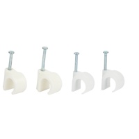 HONT Serre-câble en plastique, pince murale électrique, clip de fixation pour fil, crochet de câble, blanc/noir/gris, 5mm-20mm, logo personnalisé, 100 pièces