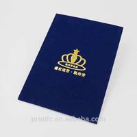Titulaire de certificat de graduation A4 de couverture de diplôme personnalisé du fournisseur fiable de la Chine avec le panneau duplex d'impression d'écran de logo