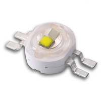 Meilleur prix 2 couleurs dans un blanc ambre rouge UV IR bleu vert 4 broches 2W double couleur diode LED haute puissance pour l'éclairage