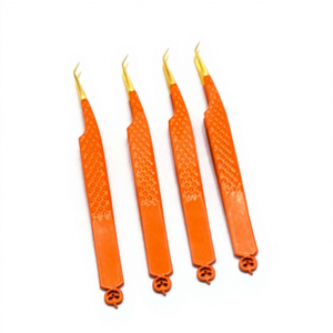 Pince à épiler en acier inoxydable Diamond Grip avec pointes plaquées or plasma, précision, durabilité, conception antistatique, Halloween Bottom - Product Image 5