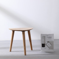 Table basse moderne simple en bois massif écologique, style japonais, pour petit appartement, salon, chambre, table d'angle en chêne