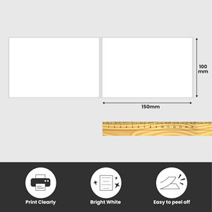 Muestra gratis 100X150mm 4X6 A6 Fanfold Autoadhesivo Etiquetas de envío térmicas directas - Product Image 2
