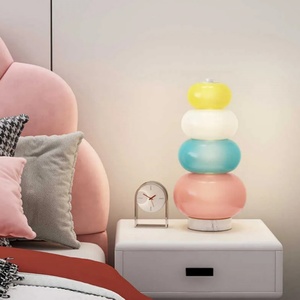 Candy String Rainbow <b>LED</b> Floor Lamp Nordic Novelty Glass Floor <b>Light</b> for Children Living Room Bedroom Vertical Lighting Fixtures - Product Image 3