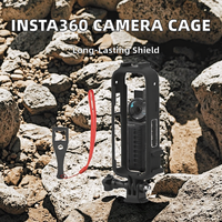 Cage de caméra stable en plastique OEM pour Insta360 X6, avec interface à trois griffes interchangeable pour la photographie en extérieur