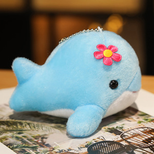 Pendentif en forme de petit <span class=keywords><strong>dauphin</strong></span>, animal marin mignon, 20 cm, jouet en <span class=keywords><strong>peluche</strong></span>, petite poupée baleine - Product Image 2