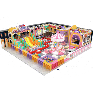 Dream Catch Custom 60 Sqm Pastel Color Naughty Castle Aire de jeu douce pour enfants Équipement de terrain de jeu intérieur Aire de jeu pour enfants - Product Image 3