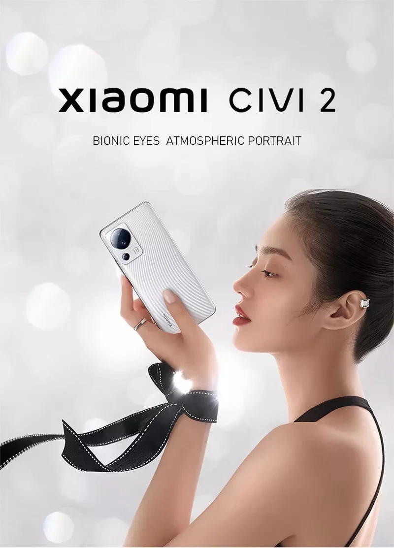Original Xiao mi Civi 2 5G Mobile Phone Snapdragon 7 Gen 1 Android 12.0 OTA 6.55" AMOLED 120HZ 67W Charge 50.0MP Camera 4500mAh