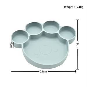 Plato De silicona En Forma De Animal para bebé, Plato De silicona para bebé - Product Image 3
