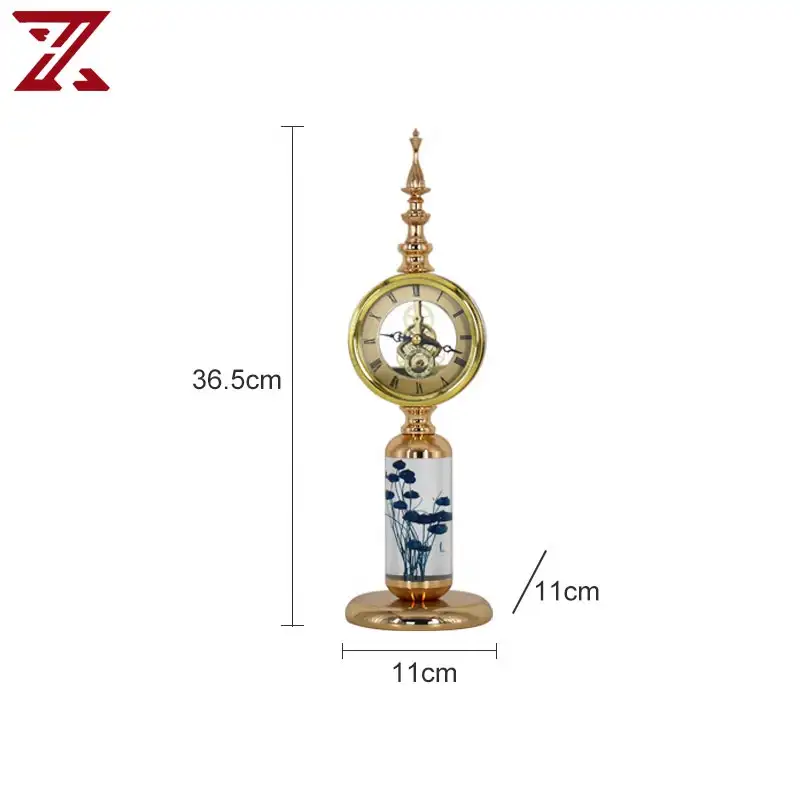 Avrupa tarzı masaüstü saati süsler antika yaratıcı basit modern metal retro saat dekorasyon