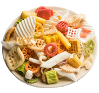 Harga pabrik 3D makanan ringan pelet jagung sekrup ganda mesin pembuat ekstruder untuk pelet