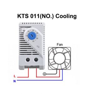 Bộ điều khiển nhiệt độ cơ khí kts011 thường mở cho tủ làm mát nhiệt công nghiệp - Product Image 2