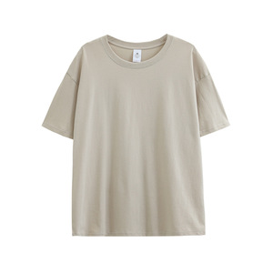 เสื้อยืดคอกลมทรงหลวม แขนสั้น ผ้าฝ้ายแท้ <span class=keywords><strong>สี</strong></span>ขาวล้วน น้ำหนัก 230 กรัม ทรงดรอปโชว์เดอร์ สไตล์วินเทจ ระบายอากาศได้ดี สำหรับผู้ชายและผู้หญิง - Product Image 1