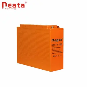 Catu Daya Tenaga Surya Terminal Depan 12V 180ah, Baterai Asam Timbal Siklus Dalam