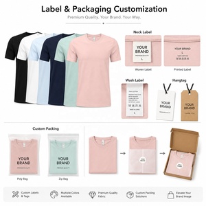 Camiseta de punto larga unisex de algodón refrescante con logo personalizado al por mayor, 280G, elástica, transpirable, cuello redondo, manga corta - Product Image 5