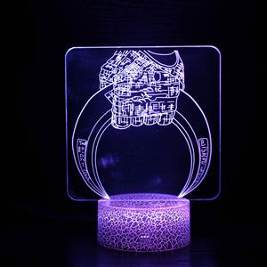 Veilleuse tactile 3D attrape-rêves à motifs colorés et changeants de couleur, petit cadeau pour la famille, ornement créatif pour la maison - Product Image 3