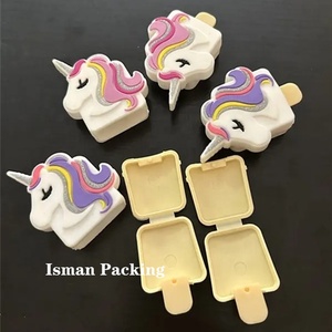 Распродажа, пластиковый мини-контейнер для бальзама для губ в форме единорога, пустой креативный чехол для губной помады с силиконовым держателем - Product Image 3