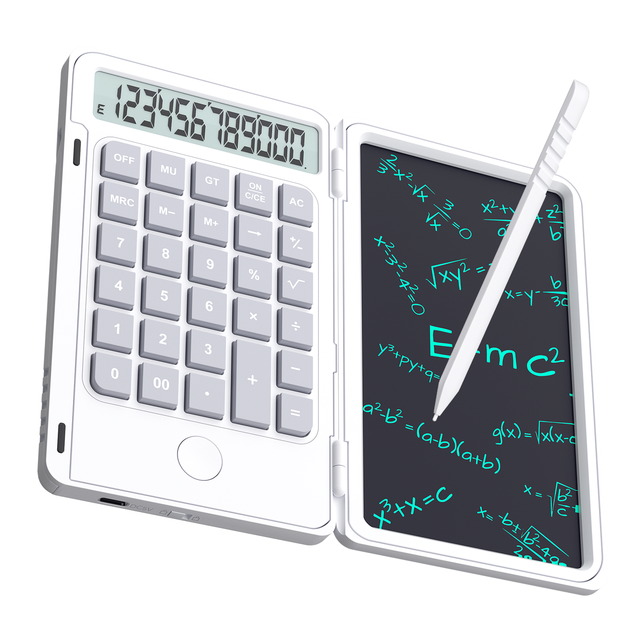 HX Best Price 12 Digit Scientific Calculator with Writing Board 2-in-1 LCD Writing Tablet School Office Scientific Calculator