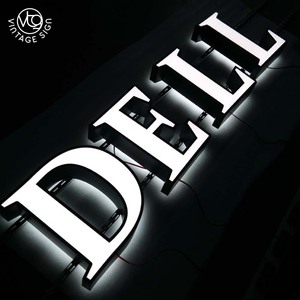 Lettres lumineuses pour façade, enseignes de magasin en métal éclairées pour bureau, disponibles à la <span class=keywords><strong>vente</strong></span> près de chez vous - Product Image 2