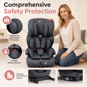 Asiento Elevador Desmontable Ogolee, Certificado ECE R129/03 I-Size, Montaje <span class=keywords><strong>ISOFIX</strong></span>, Ajuste de Altura en 6 Posiciones, No Plegable, HDPE, Máx. 36 kg - Product Image 4