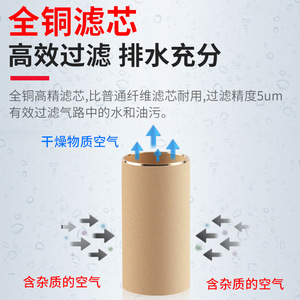 Régulateur de pression d'air NGS SFC200, filtre à double unité avec séparateur d'eau et d'huile pour systèmes pneumatiques - Product Image 2