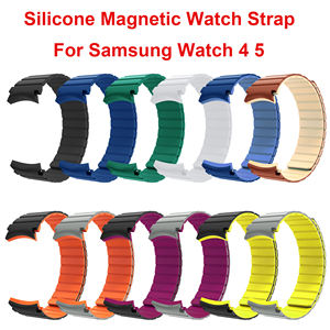 Correa de silicona magnética de 20mm para <span class=keywords><strong>Samsung</strong></span> Galaxy Watch <span class=keywords><strong>4</strong></span> 44mm 40mm <span class=keywords><strong>Smartwatch</strong></span> Sport Bracelet Galaxy Watch 5 <span class=keywords><strong>Classic</strong></span> 46mm <span class=keywords><strong>42mm</strong></span> - Product Image 4