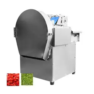 2023 Wide Application Easy Operation 75Kg\/H Ham Onion Carrot Butternut Vegetable Cutting Cutter Slicer Dicing Machine