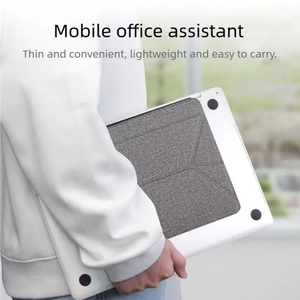 Support d'ordinateur portable pliable ultra-fin, ergonomique, adhésif et magnétique pour ordinateurs portables de 12 à 15,6 pouces - Product Image 4