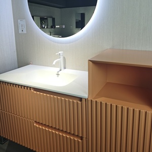 Led 거울을 가진 상업적인 현대 내각 목욕탕 허영 - Product Image 3