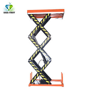 SAGA FIRST Aerial Work Platform Full Automatic Hydraulic <span class=keywords><strong>Scissor</strong></span> Lift Kapasitas Beban 500-4000 KG Tinggi Platform 1000-4000 mm untuk - Product Image 4