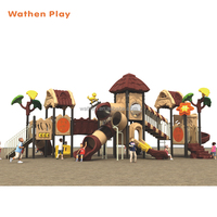 Ensemble de jeux de glissades combinées en plastique de haute qualité pour enfants, pour les jardins d'enfants et les équipements de terrain de jeux scolaires