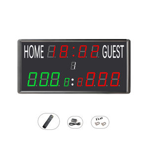 Tableau d'affichage de minuterie de basket-ball électronique numérique Portable prix bon marché contrôle sans fil Tennis LED tableau de bord pour équipement de cour - Product Image 6