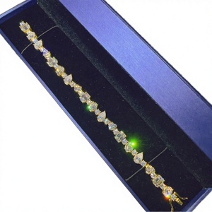 Bracelet Tennis Classique de Luxe Hip Hop en Argent Sterling 925, Moissanite VVS de Haute Qualité Certifiée GRA, Sertissage Griffe - Product Image 1