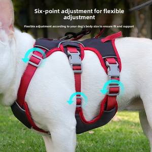 2025 Luxus Hunde geschirr Weste Anti-Escape No Pull Feature XL Hochleistungs-Sport leine aus gepolstertem Polyester aus Nylon Einfache Steuerung - Product Image 4