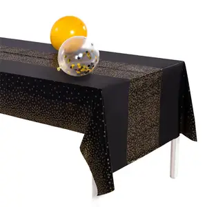 キッズバースデーベビーシャワー性別披露洗礼装飾プラスチック使い捨てテーブルクロス長方形テーブル