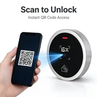 Lecteur de codes QR RFID étanche IP67, scanner de contrôle d'accès Wiegand RS485, système d'entrée de porte avec carte EM ou MF S7-QR