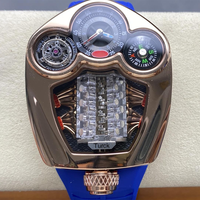 Luxuriöse JACOBCO 41mm Automatik-Chronograph Herrenuhr, Saphirglas Kautschukarmband 316L Edelstahl Großhandel