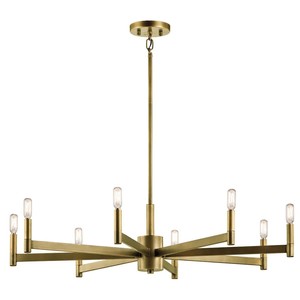 Silver Metal Spiral <b>Chandelier</b>, 6 - Light Modern Decor for Creative Workspaces - Product Image 3